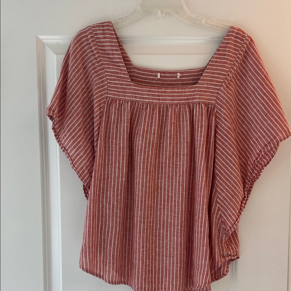Striped Red Women's Top